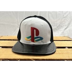 PlayStation Logo Snapback Hat OSFM Bioworld Adjustable Gamer Cap